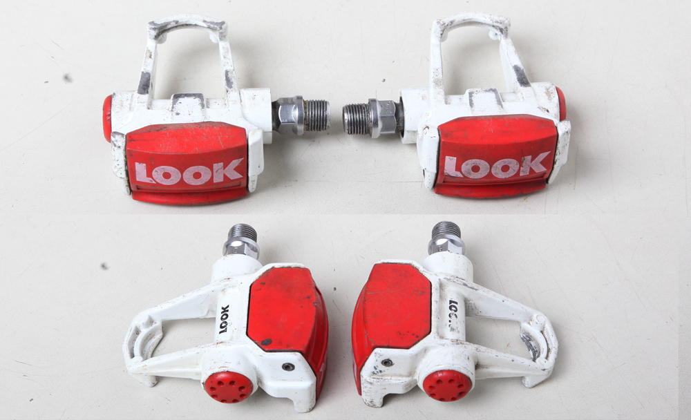 PLC8 LOOK CLIPLESS PEDALS early Look pedals from the 1980s in very good condition, to take older